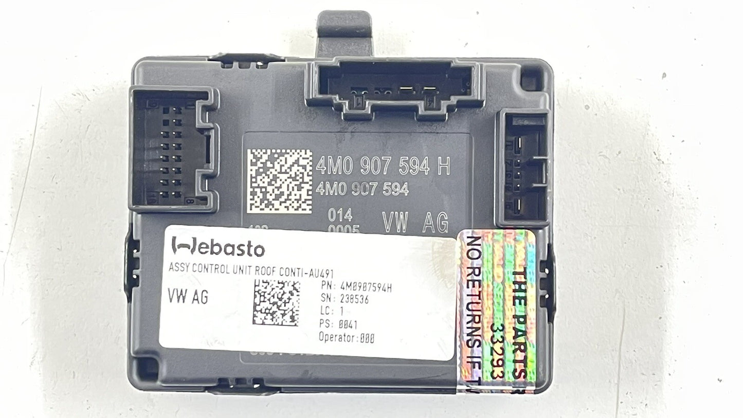 17-20 AUDI A4 S4 SUNROOF SUN ROOF CONTROL MODULE 4M0 907 594 H OEM