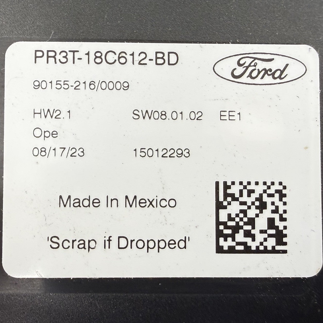 24-26 Ford Mustang Temperature Climate Control Module PR3T-18C612-BD OEM