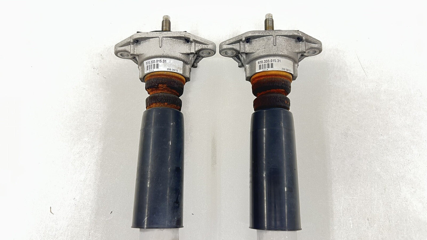 10-16 PORSCHE PANAMERA LEFT AND RIGHT REAR SHOCK ABSORBER SUSPENSION PAIR OEM