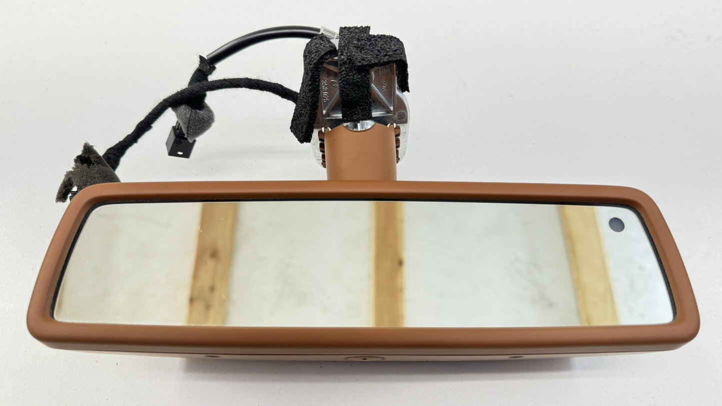 13-18 BENTLEY FLYING SPUR INTERIOR REAR VIEW MIRROR 3W5857511D SADDLE OEM