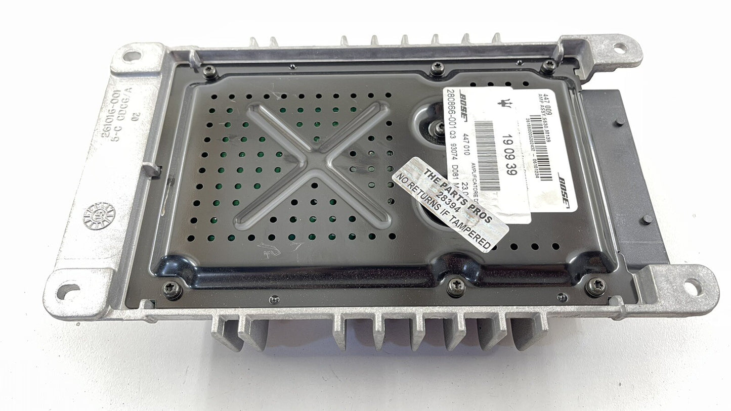 03-12 MASERATI QUATTROPORTE BOSE AUDIO AMPLIFIER AMP 447 010 OEM