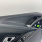 17-23 Audi R8 Interior Door Panel Cover Trim Pair Black W/ Blue Stitching OEM