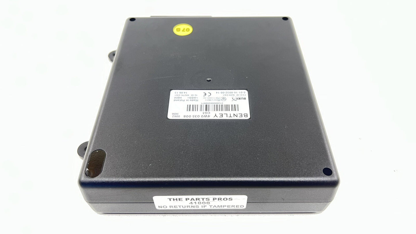 13-18 BENTLEY FLYING SPUR REMOTE CONTROL CARGATE MODULE ECU 4W0 035 008 OEM
