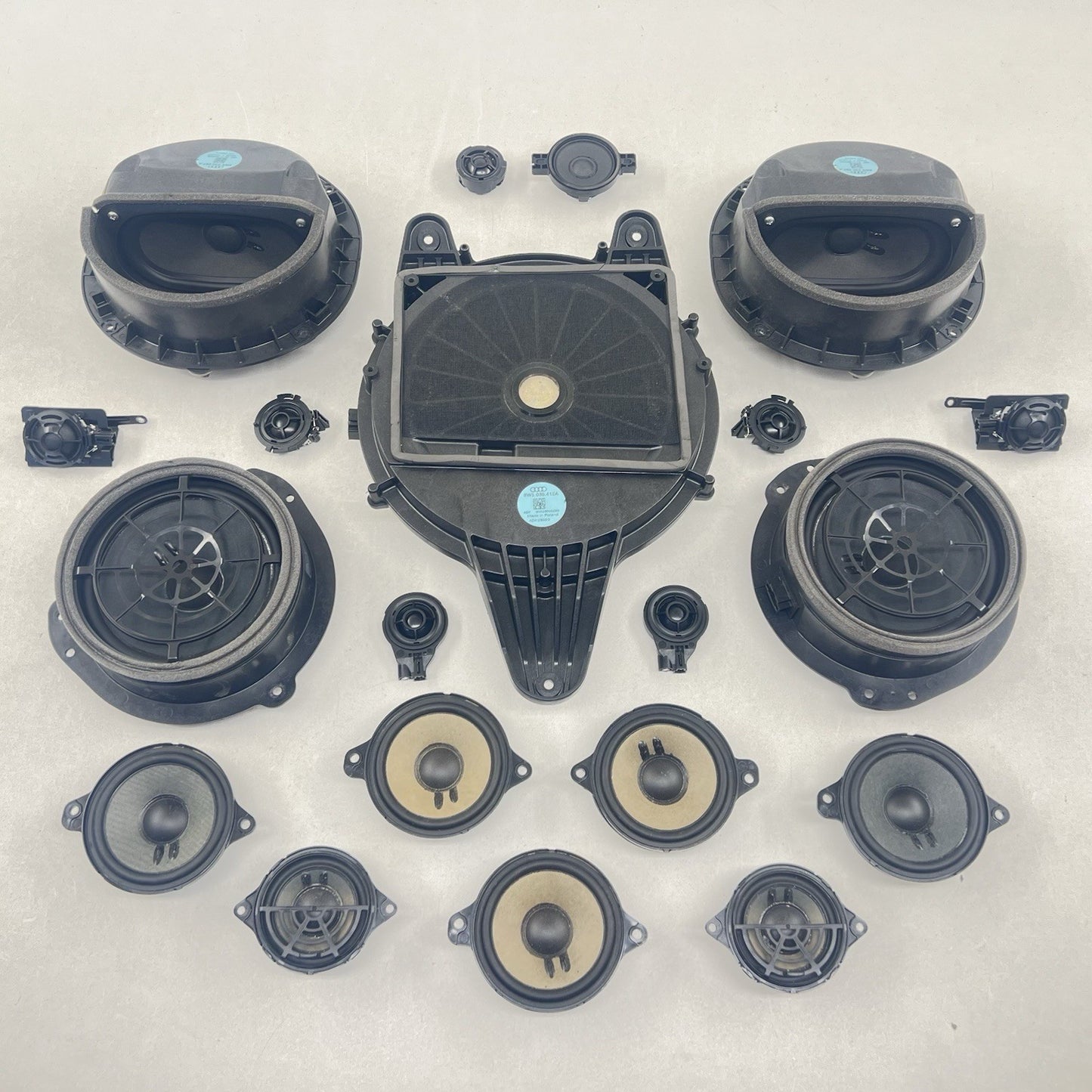 17-24 AUDI A4 S4 BANG & OLUFSEN B&O AUDIO SPEAKER TWEETER WOOFER SET OEM