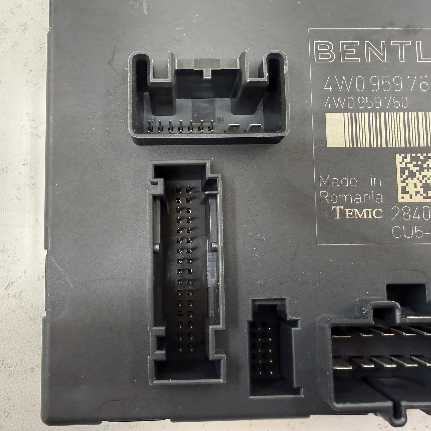 14-18 Bentley Flying Spur Seat Control Module Backrest Adjustment 4W0959760A OEM