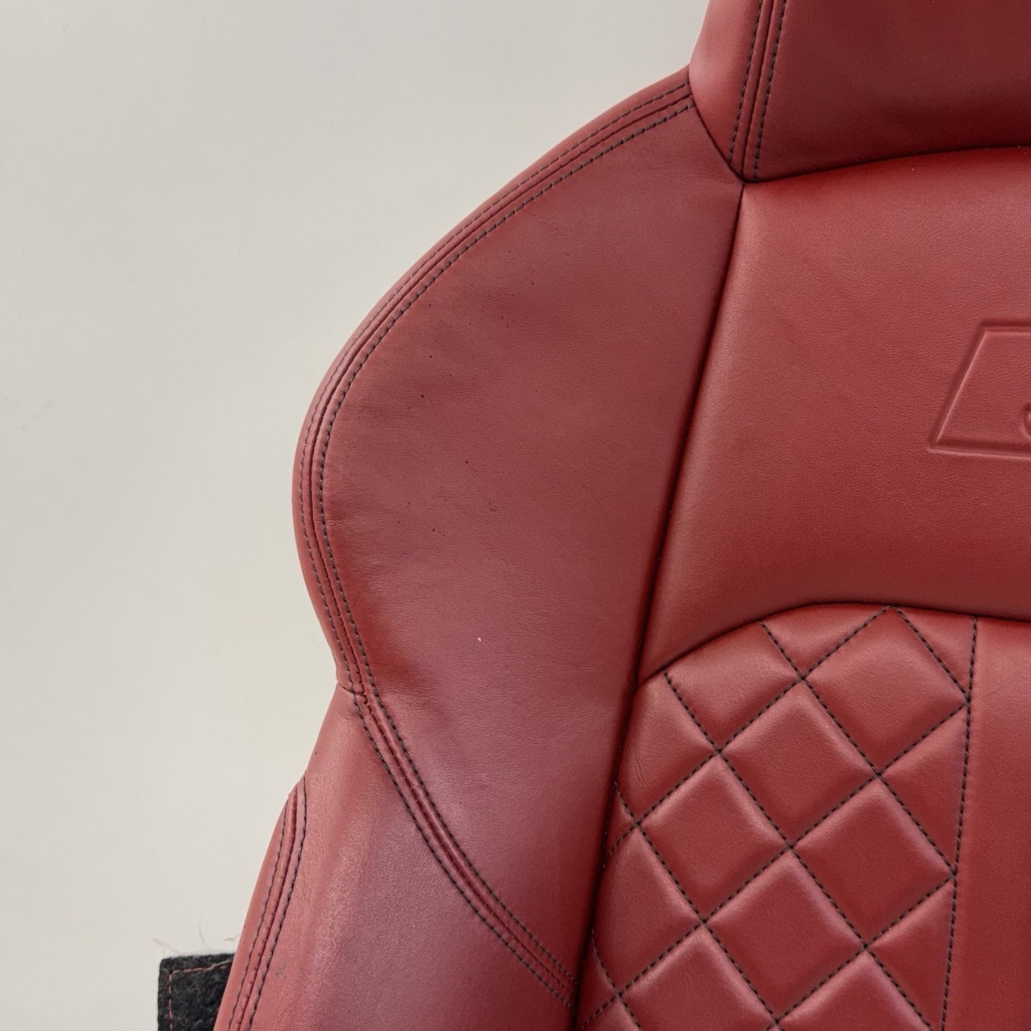 18-24 Audi S4 S5 Passenger Right Front Sport Seat Upper Cushion Magma Red OEM