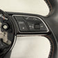 18-19 Audi A4 S4 A5 S5 Flat Bottom Steering Wheel W/ Paddle Shifters Black OEM