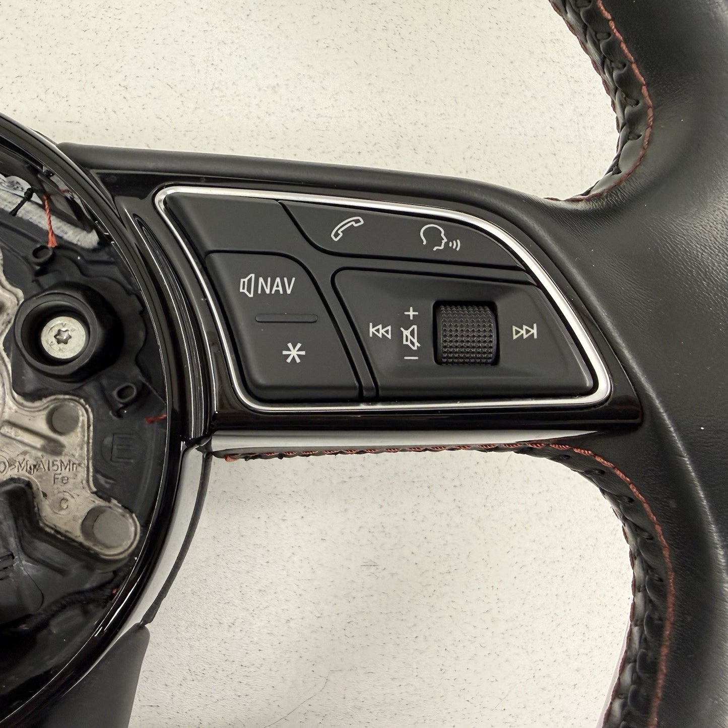 18-19 Audi A4 S4 A5 S5 Flat Bottom Steering Wheel W/ Paddle Shifters Black OEM