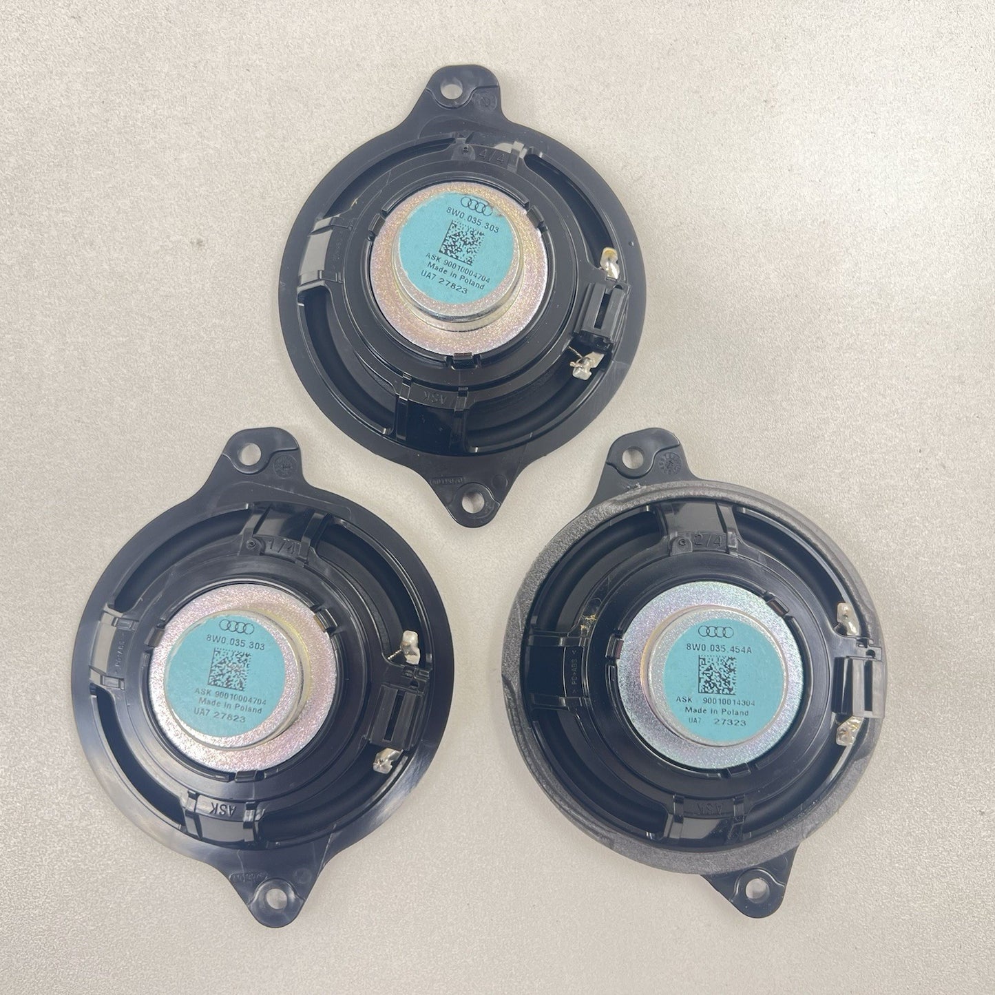 17-24 AUDI A4 S4 BANG & OLUFSEN B&O AUDIO SPEAKER TWEETER WOOFER SET OEM