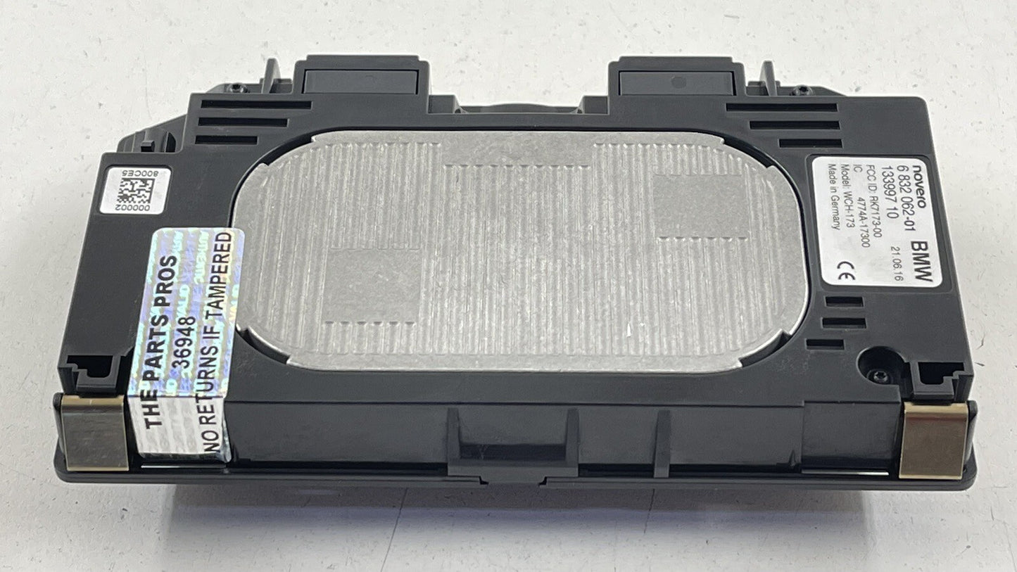 16-19 BMW M6 CENTER CONSOLE WIRELESS PHONE CHARGING STATION MODULE 6832062 OEM