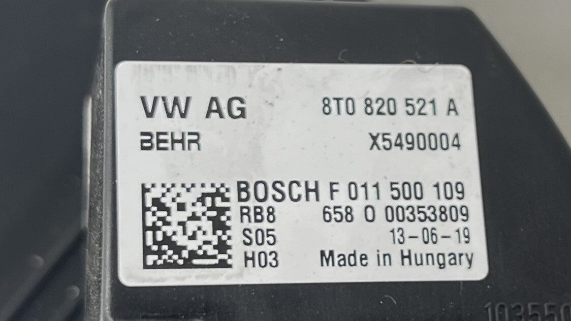 13-18 BENTLEY FLYING SPUR LEFT HVAC AC AIR BOOSTER BLOWER MOTOR W/ RESISTOR OEM