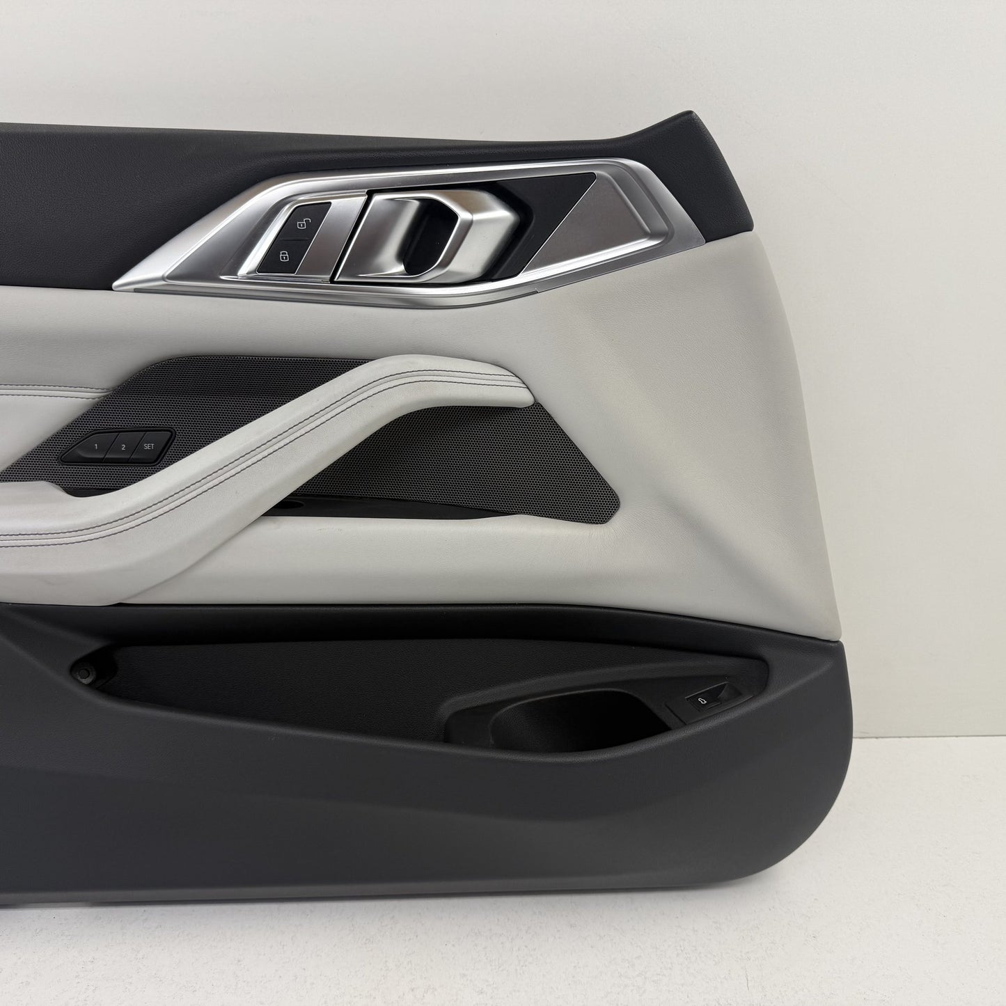 2021-2026 BMW M4 G82 Coupe Interior Door Quarter Trim Panel Set Silverstone OEM