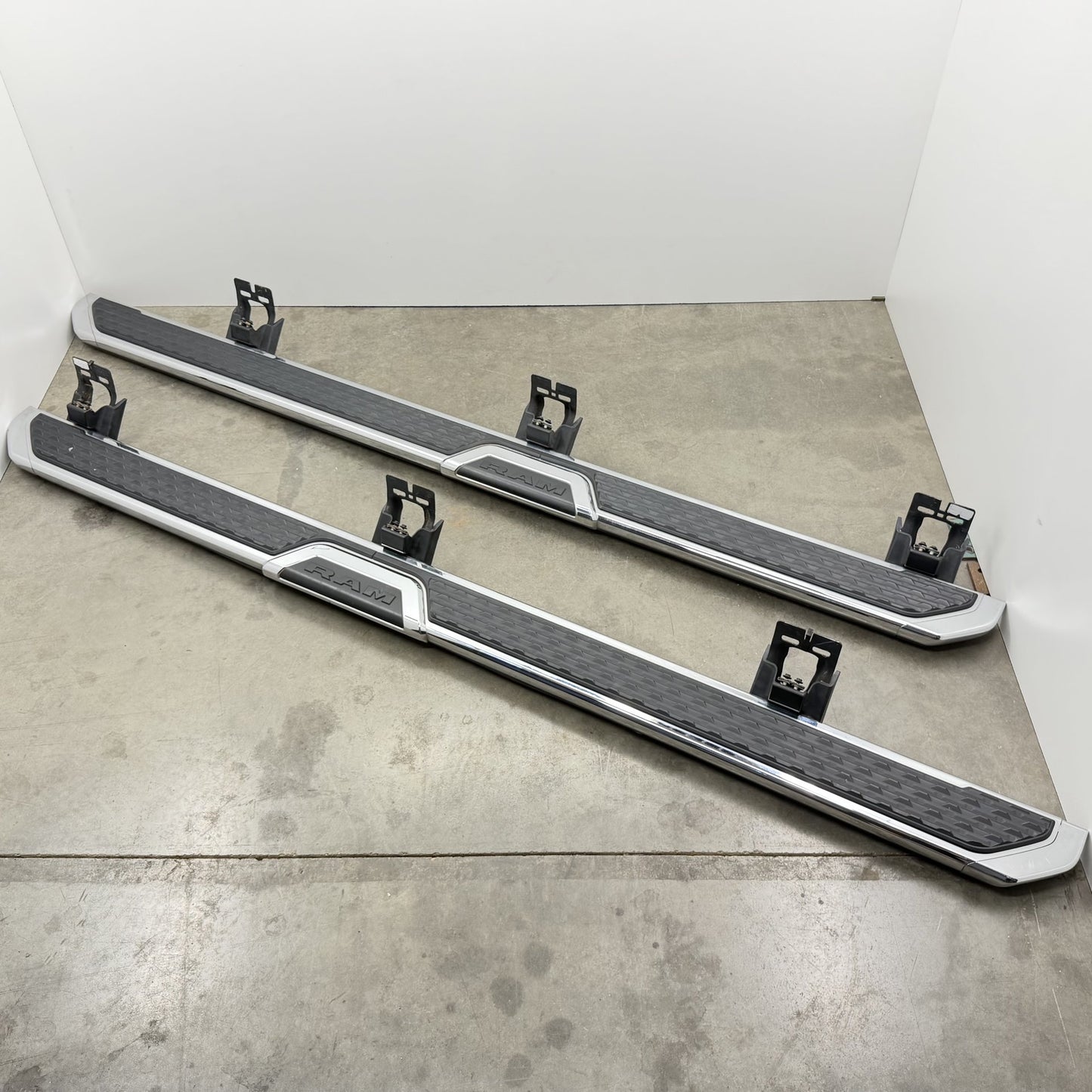 2019-2026 Ram 2500 3500 4500 5500 Crew Cab Fixed Running Board Pair Factory OEM