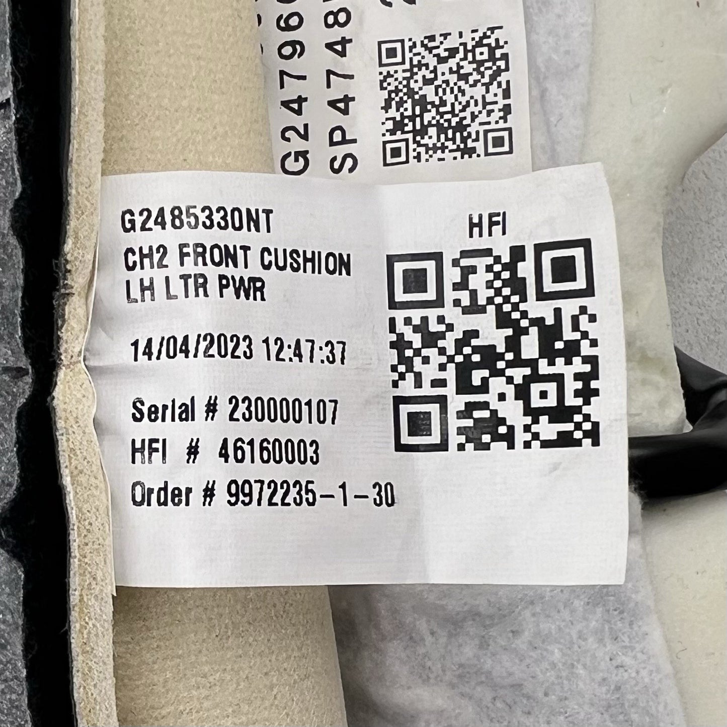 24-25 SUBARU CROSSTREK LIMITED DRIVER LEFT FRONT LOWER SEAT CUSHION COVER OEM