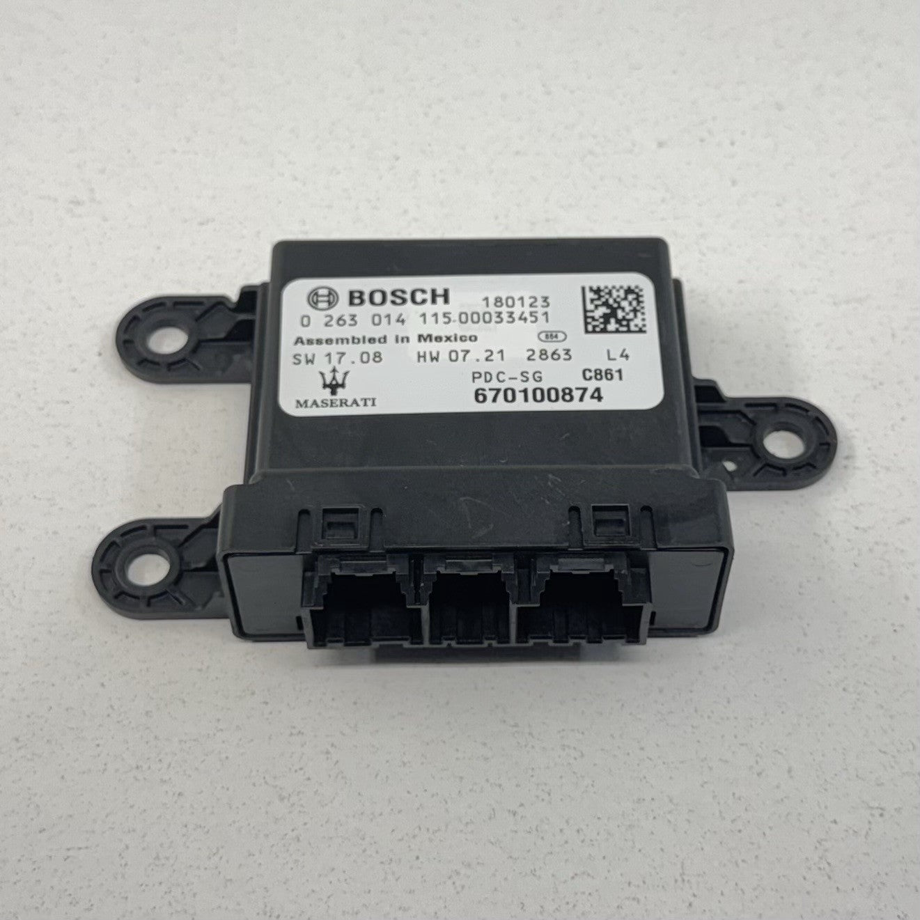 17-24 Maserati Ghibli Parking Park Assist Aid Control Module 670100874 OEM