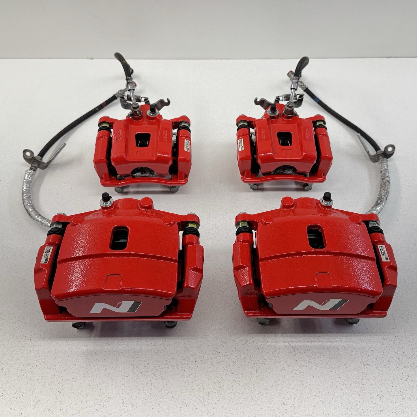 22-26 Hyundai Elantra N 2.0L Brake Caliper Set Front & Rear Red OEM