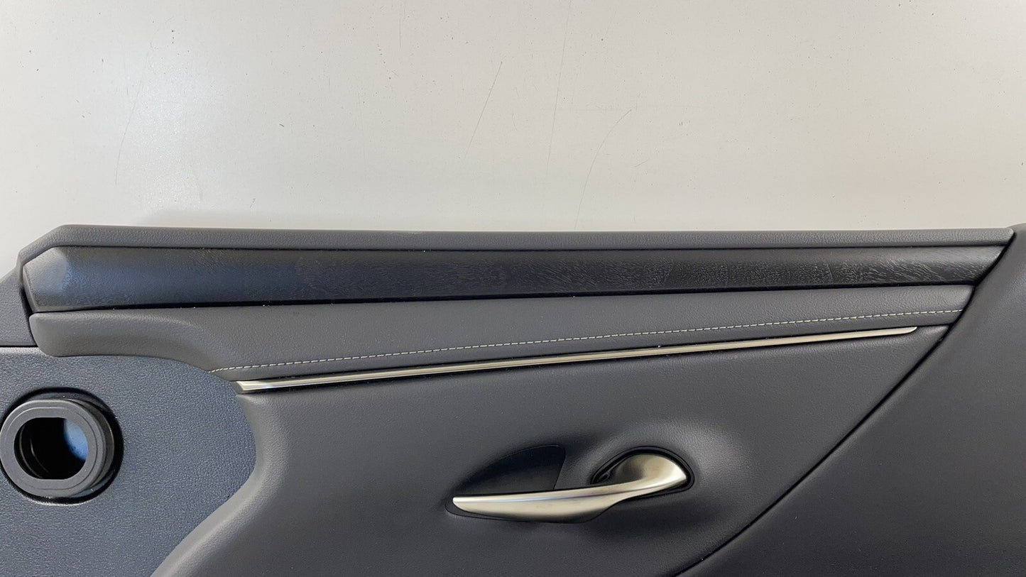19-22 LEXUS ES300H PASSENGER RIGHT FRONT DOOR PANEL COVER TRIM LEATHER BLACK OEM