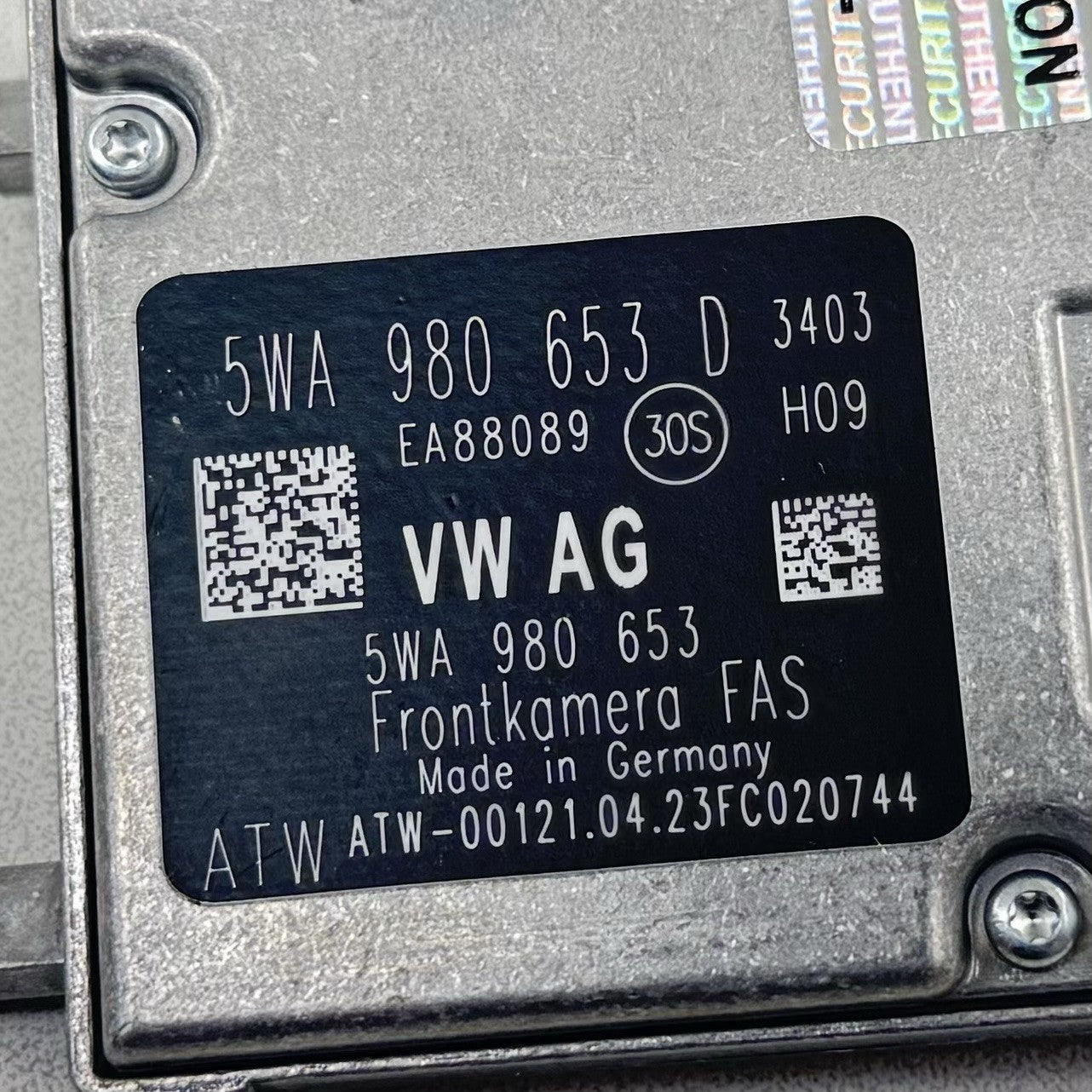 22-25 VOLKSWAGEN GOLF R MK8 FRONT VIEW CAMERA LANE DEPARTURE KEEP ASSIST OEM