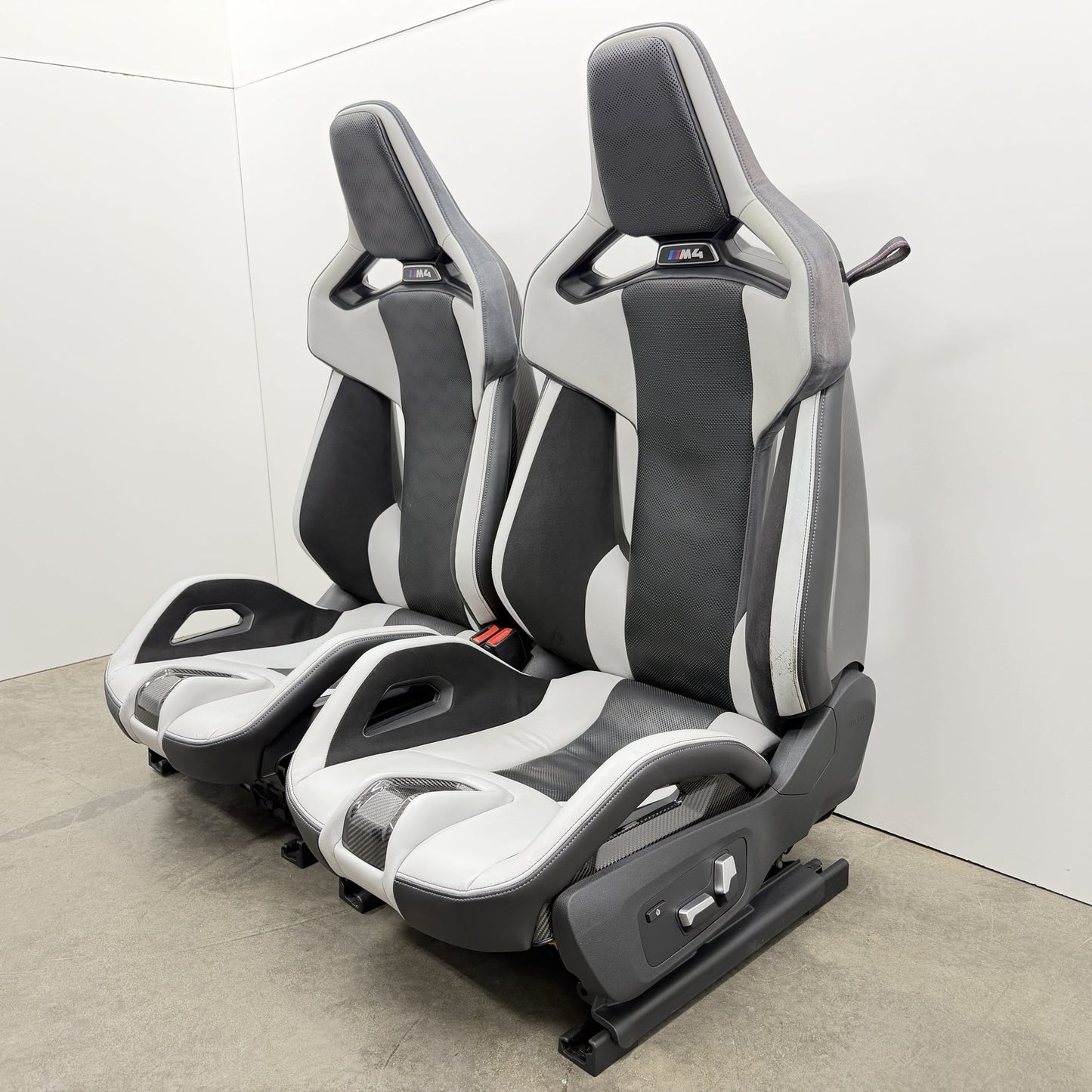 2021-2026 BMW M3 M4 G80 G82 Front Carbon Fiber Bucket Seat Pair Silverstone OEM