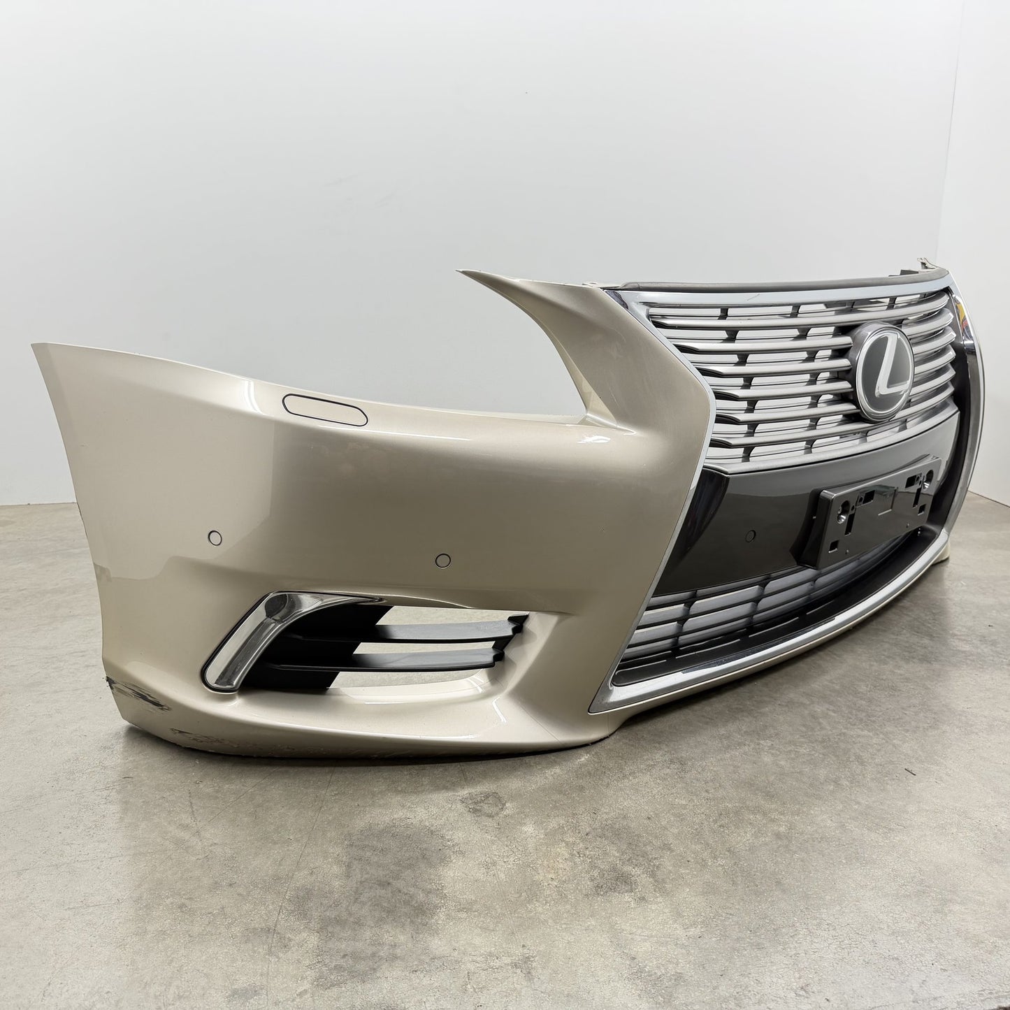 2013-2017 Lexus LS460 Front Bumper Cover Complete W/ Grills & Sensors OEM
