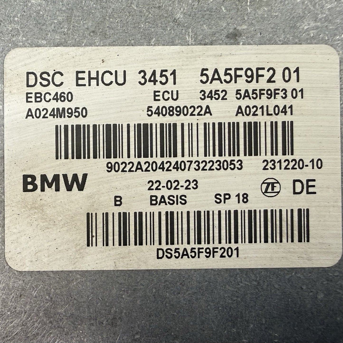 22-24 BMW G01 G02 X3 X4 XDrive Anti Brake Lock Pump ABS Pump Module 5A5F9F2 OEM
