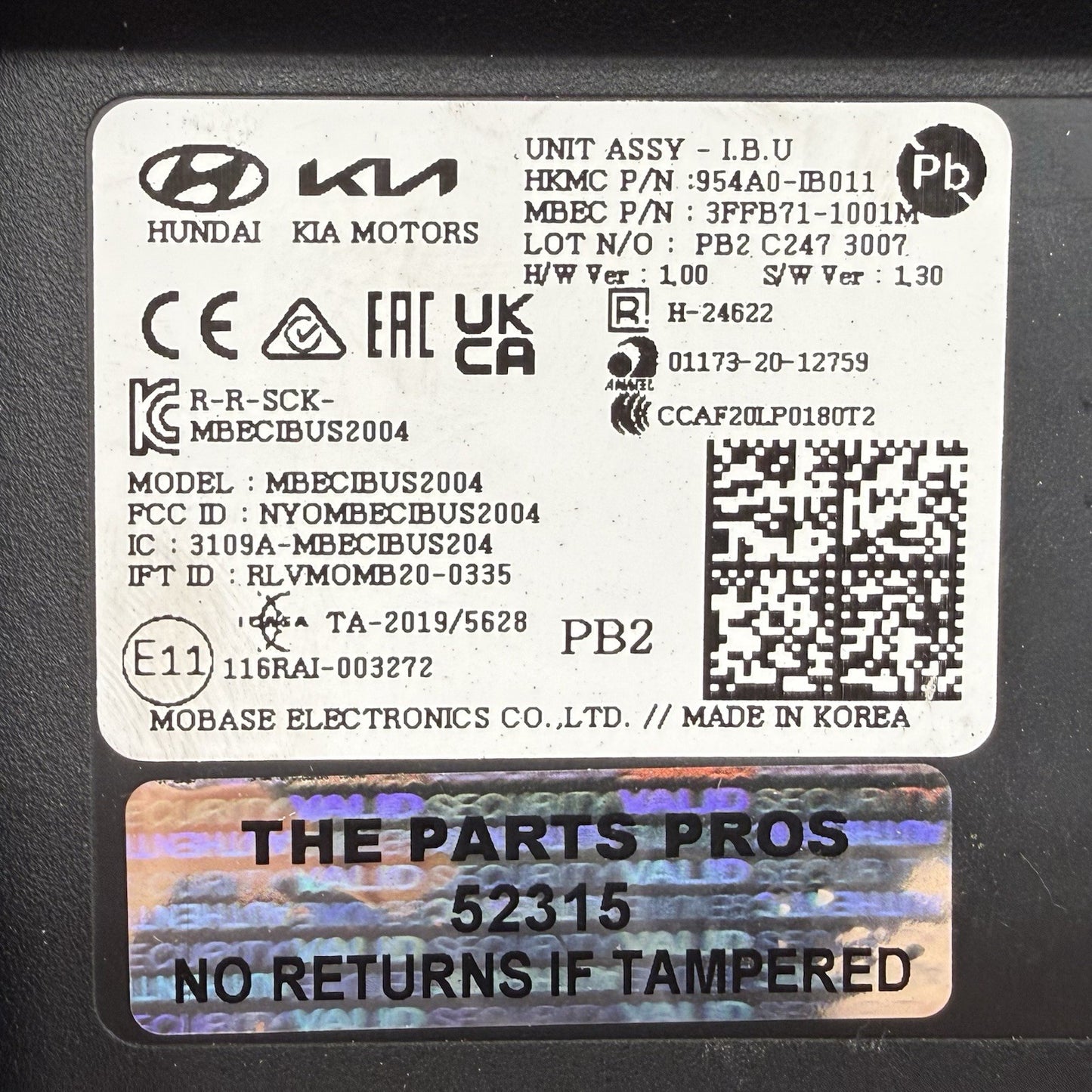22-26 Hyundai Elantra N Integrated BCM Body Control Module 954A0-IB011 OEM