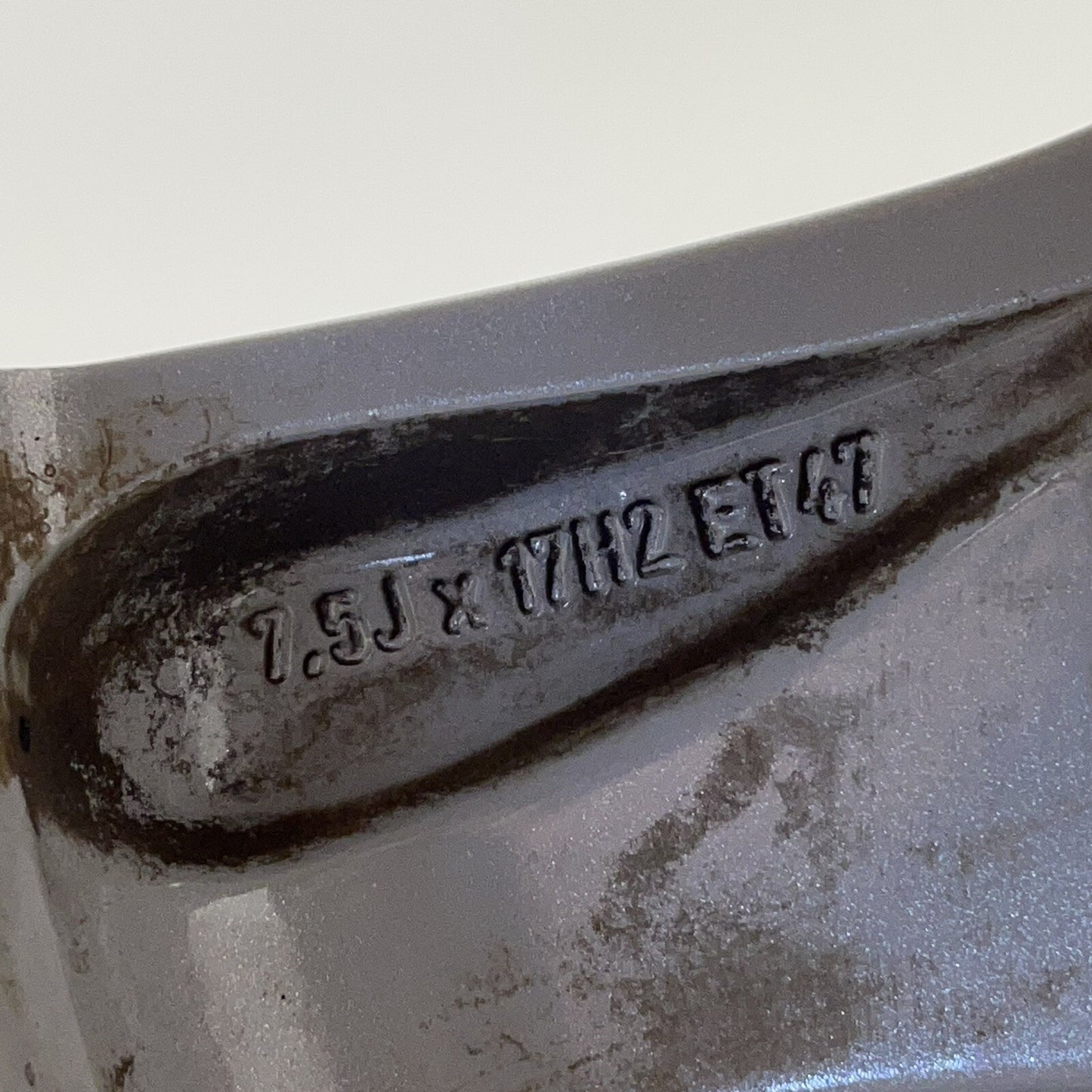 08-14 MERCEDES C350 W204 FRONT WHEEL RIM 17x7.5 +47 OFFSET 2044016002 OEM