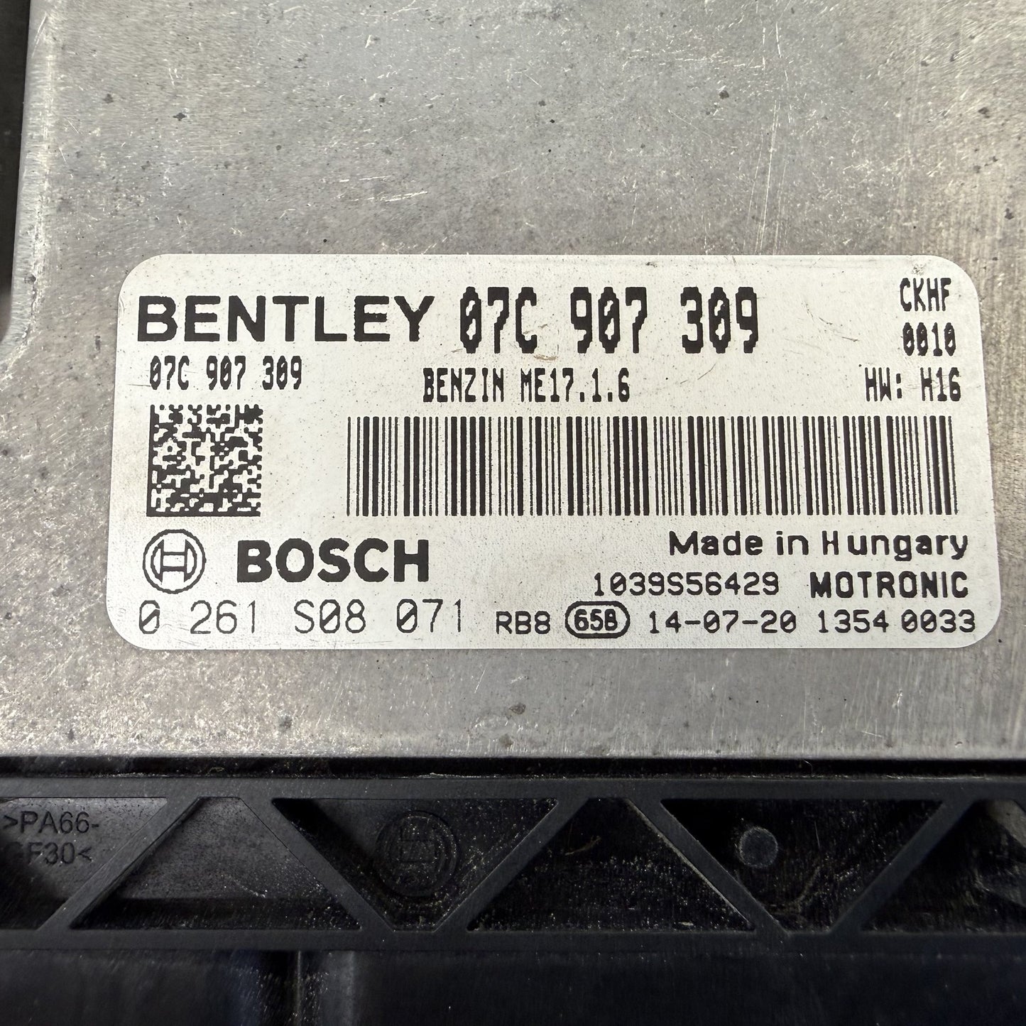 2014-2018 Bentley Flying Spur W12 Engine Control Module ECU Pair 07C907309 OEM