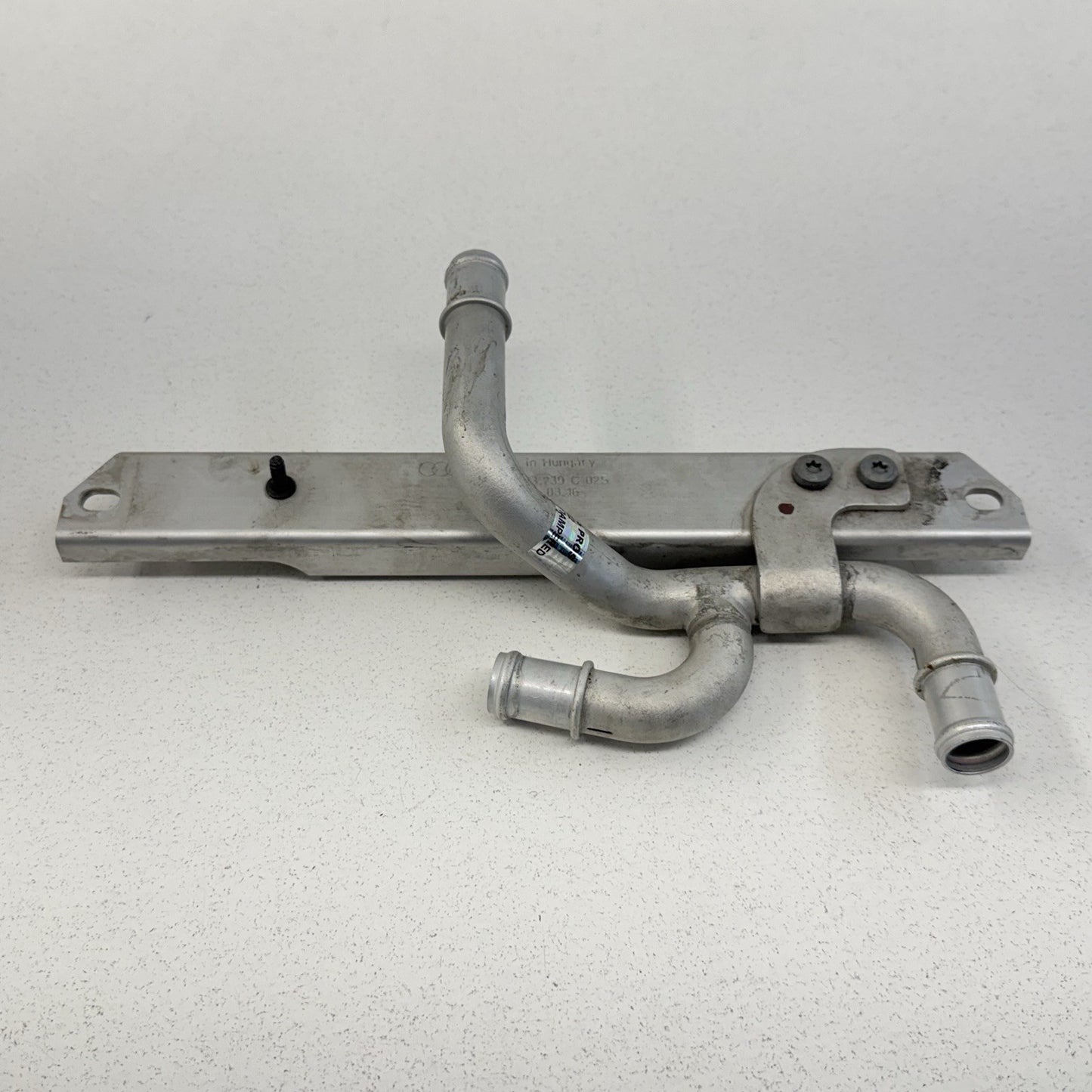 17-23 Audi R8 Coolant Pipe Line W/ Support Mount Bracket OEM