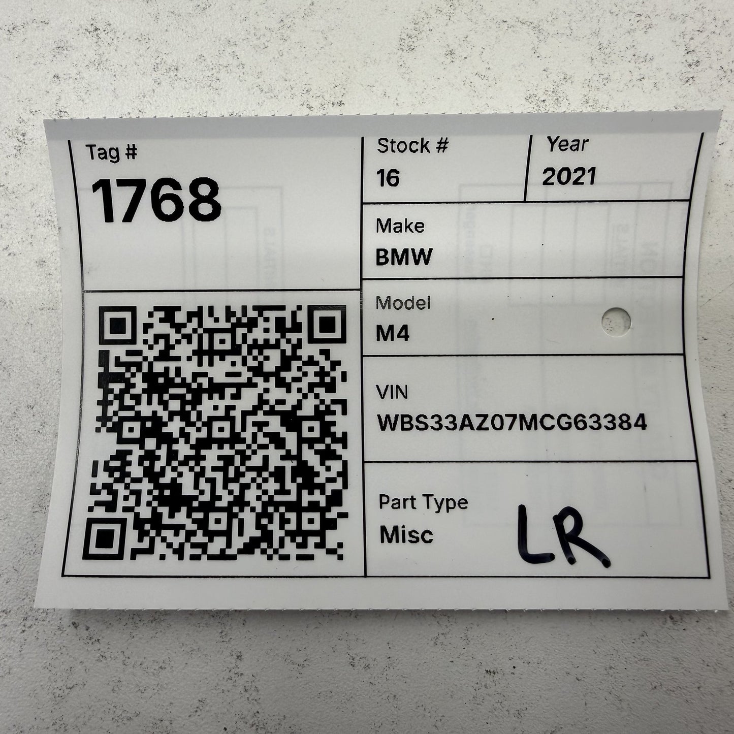 2021-2024 BMW M4 M440i 430i G22 G82 Left Rear Inner Trunk Taillight Lamp OEM