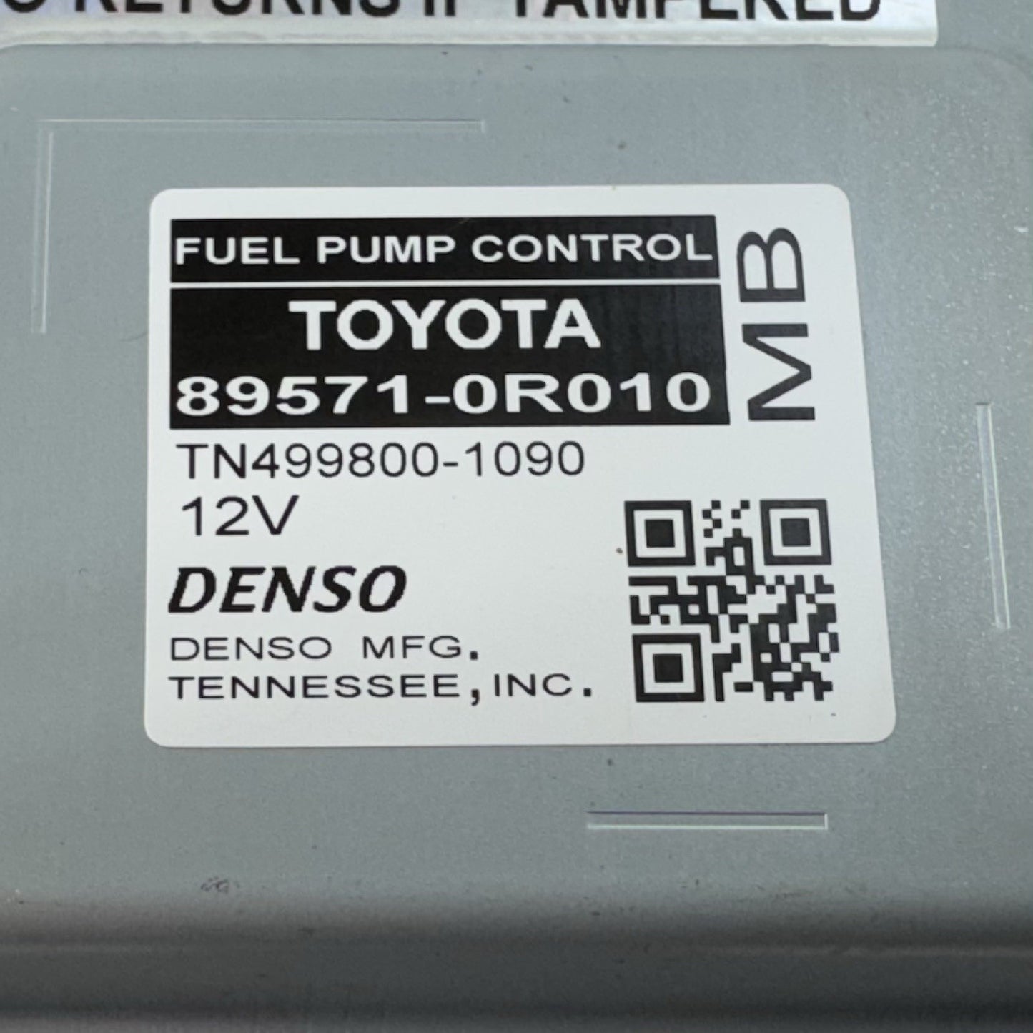25-26 Toyota Camry Fuel Pump Control Module 89571-0R010 OEM