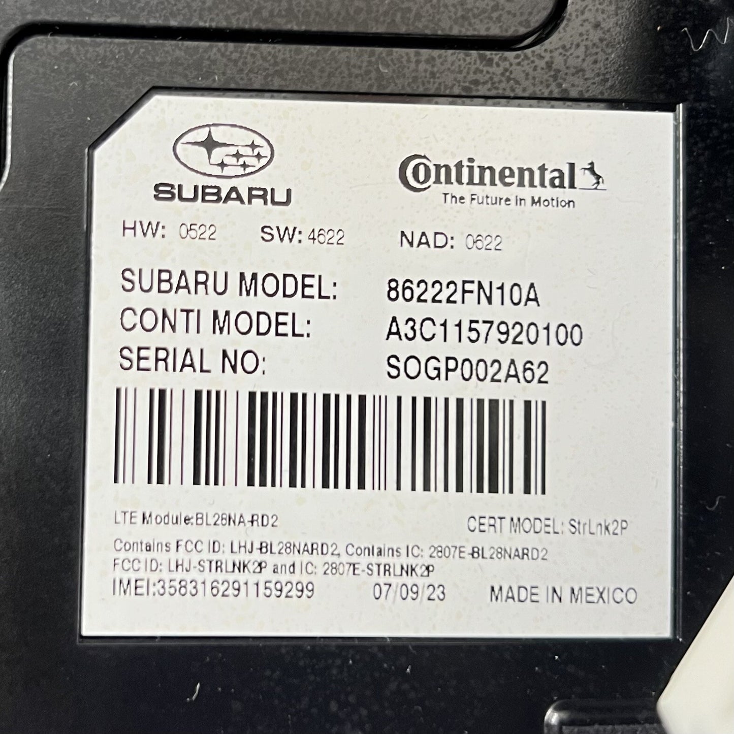 2024 Subaru Crosstrek Limited 11.6" Display Screen Radio Head Unit 86422FN64 OEM