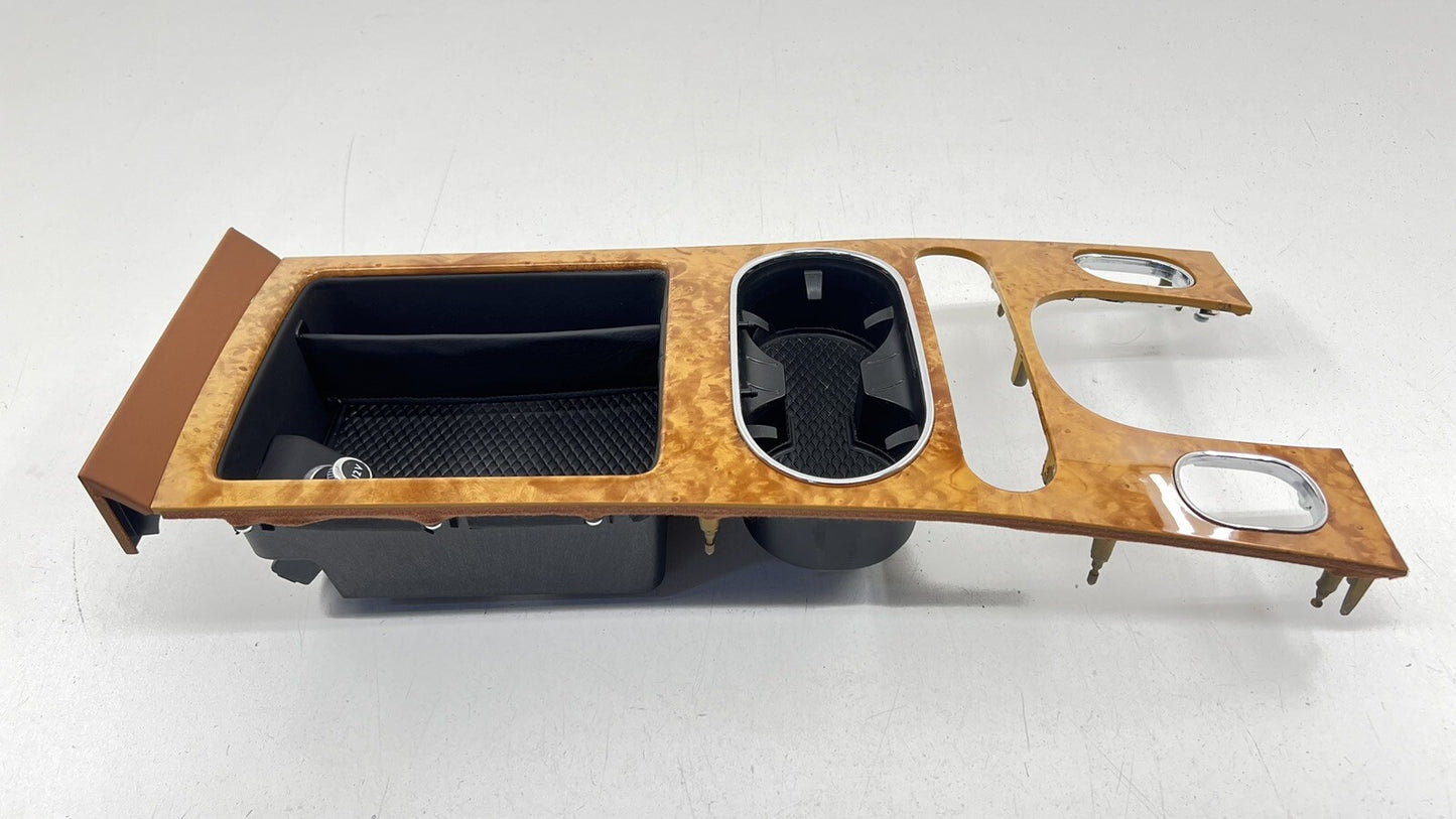 13-18 BENTLEY FLYING SPUR FRONT CENTER CONSOLE CUP HOLDER PANEL TRIM OEM