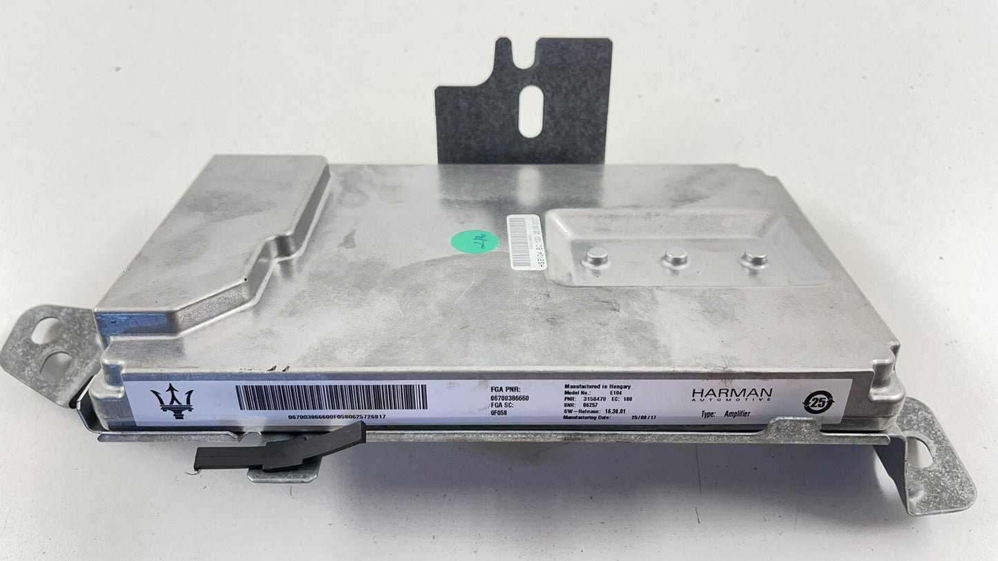 17-23 MASERATI QUATTROPORTE HARMAN AMPLIFIER AMP AUDIO MODULE 670038666 OEM