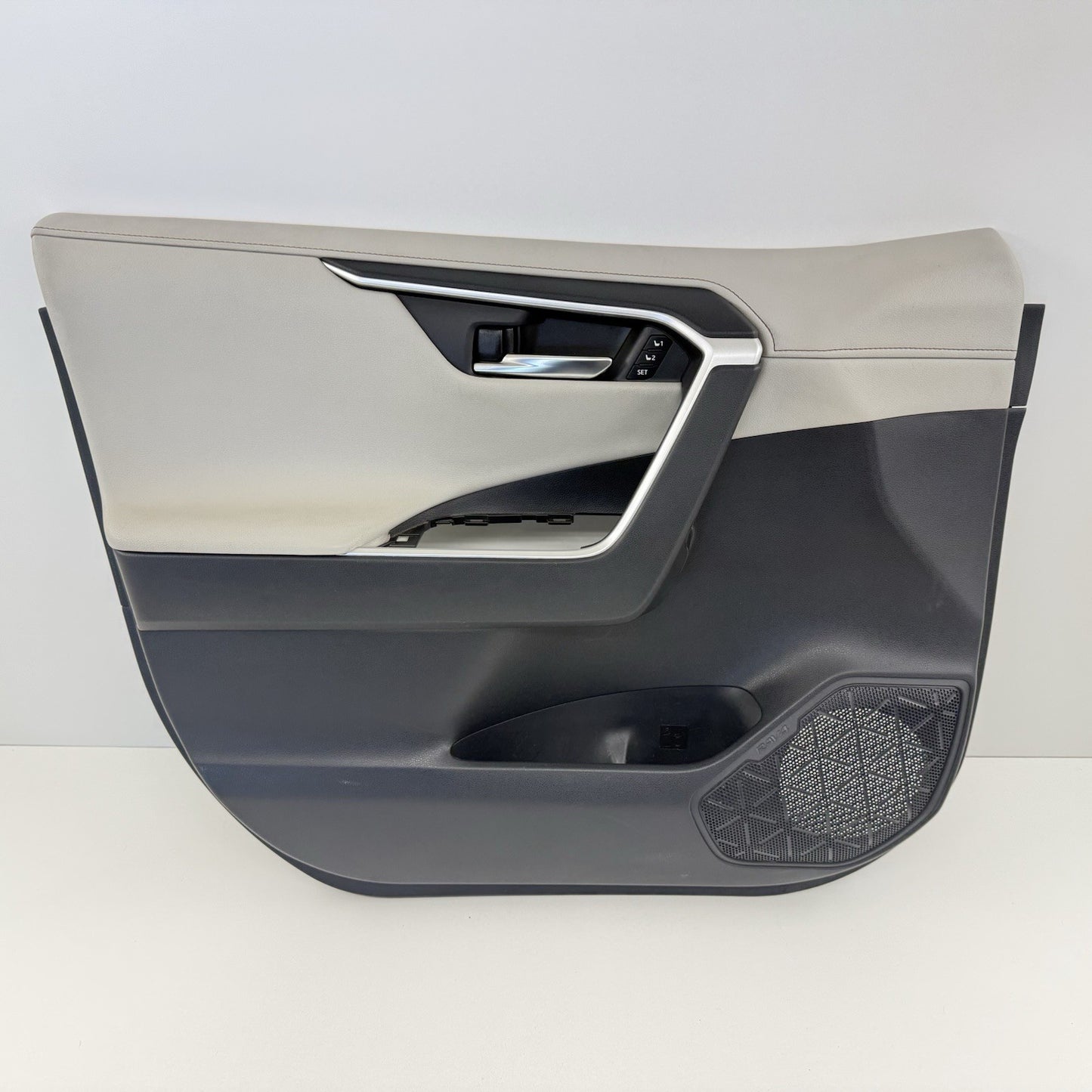 19-25 Toyota RAV4 Driver Left Front Door Panel Interior Trim Gray Leather OEM