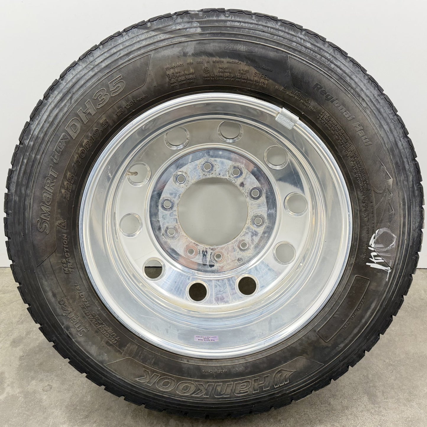 2019-2026 Ram 4500 5500 Dually Wheels Set of 6 Rims & Tires Polished Alcoa Style