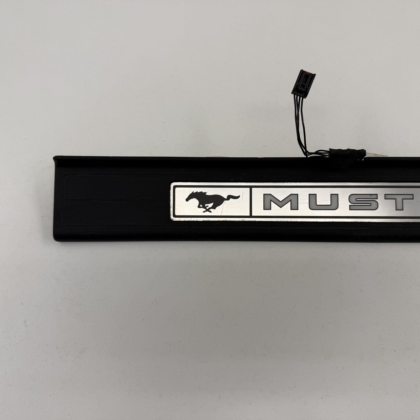 2015-2023 Ford Mustang GT Illuminated Front Door Sill Scuff Kick Plate Pair OEM