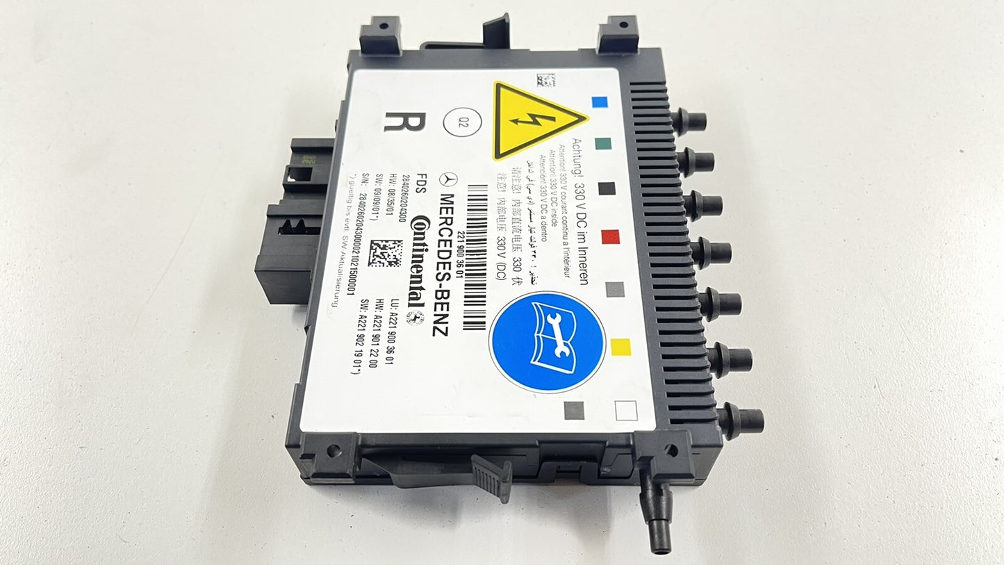 07-13 MERCEDES S550 W221 RIGHT FRONT SEAT DYNAMIC LUMBAR CONTROL MODULE PUMP OEM