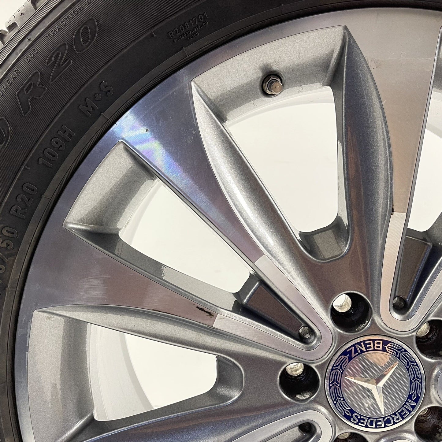 13-16 MERCEDES GL350 X166 WHEEL RIM W/ TIRE 20x8.5 +62 OFFSET 1664012802 OEM