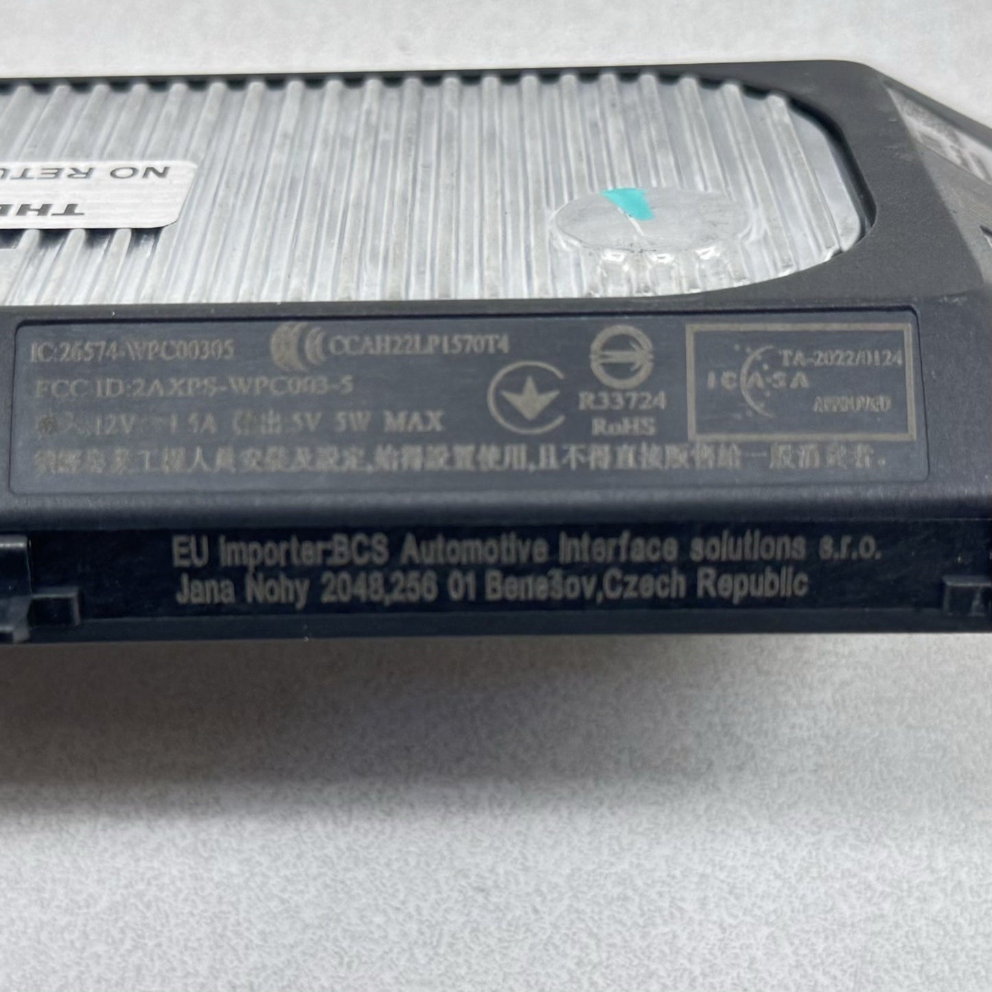 22-25 VOLKSWAGEN GOLF R MK8 CENTER CONSOLE WIRELESS CHARGE PHONE CHARGING OEM