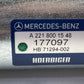 07-13 MERCEDES BENZ S550 W221 REAR TRUNK HYDRAULIC PULL DOWN CLOSE PUMP OEM