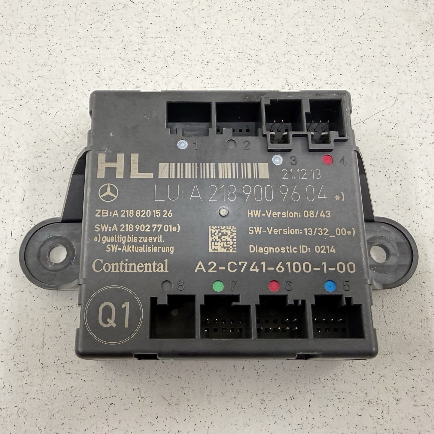 12-18 Mercedes W218 CLS550 Driver Left Rear Door Control Module 2189009604 OEM