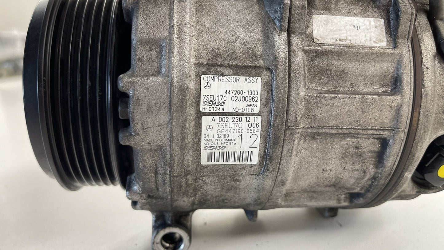 07-11 MERCEDES W221 S550 CL550 AC AIR CONDITIONING COMPRESSOR 0022301211 OEM