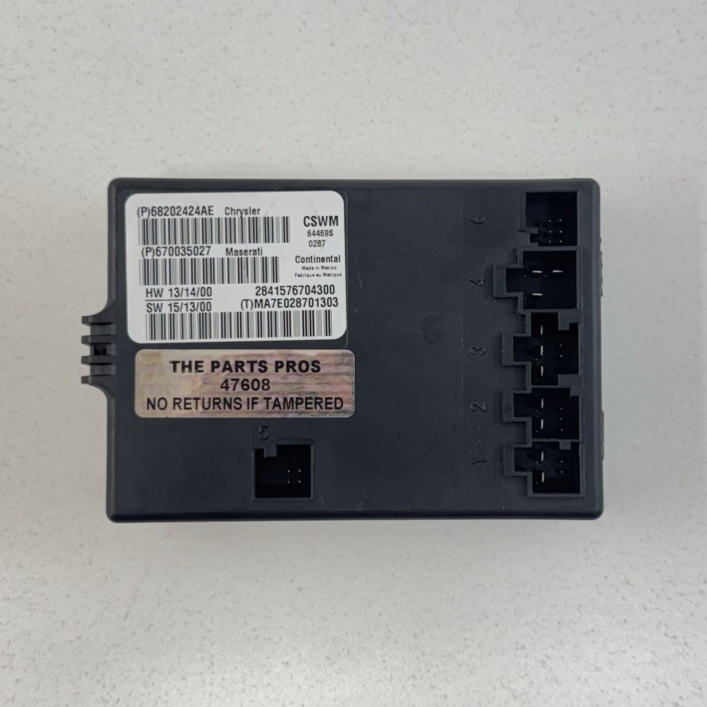14-24 Maserati Ghibli Right Front Heated Seat Control Module 670035027 OEM
