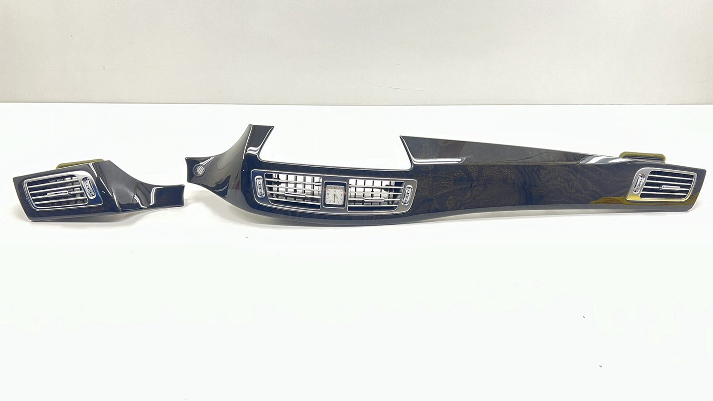 12-18 MERCEDES BENZ FRONT DASH BOARD DASHBOARD TRIM PANEL W/ AIR VENTS PAIR OEM