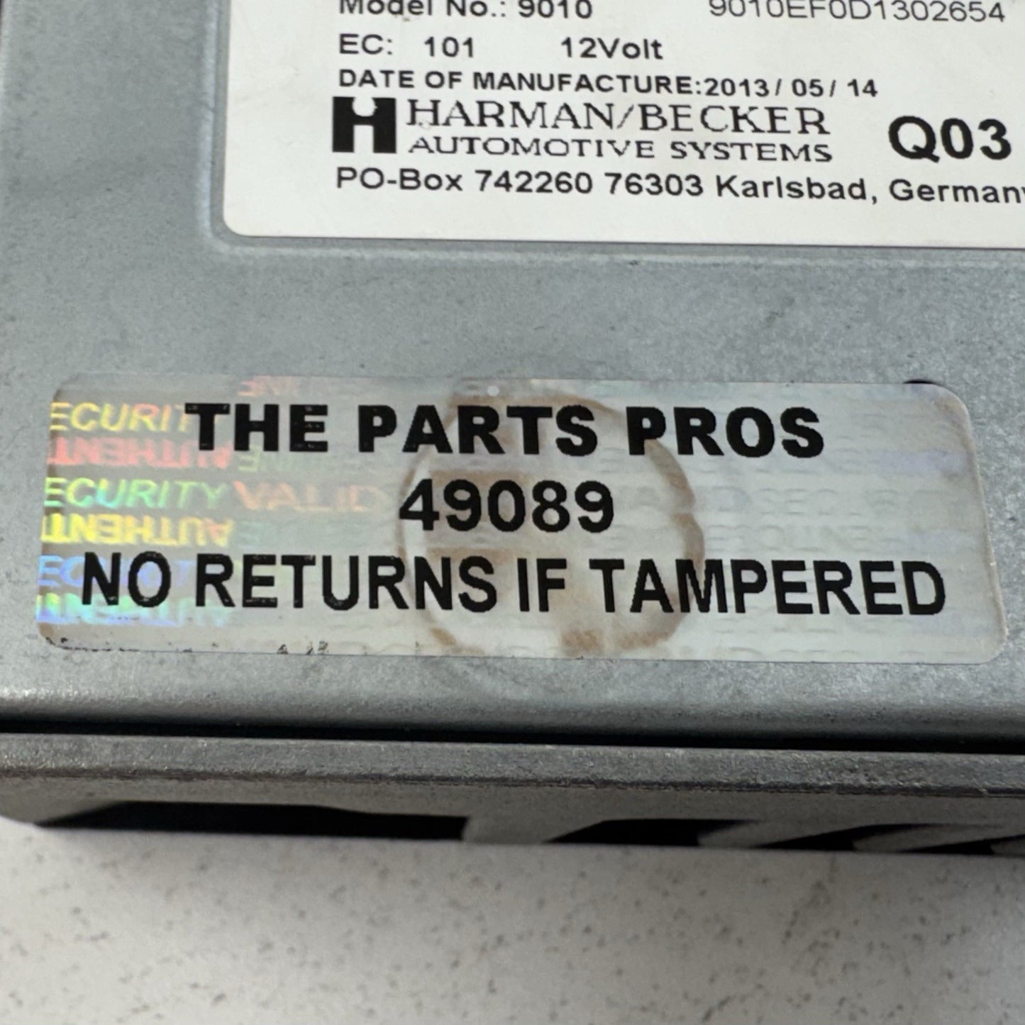 10-16 Mercedes W212 E350 Subwoofer Amp Amplifier Harman Becker 2118705189 OEM