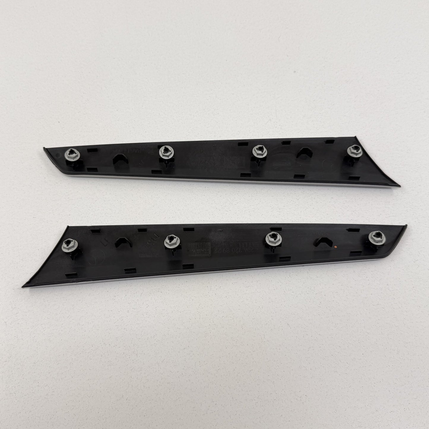 12-14 Mercedes C250 W204 Dash Door Center Console Interior Trim Set Aluminum OEM