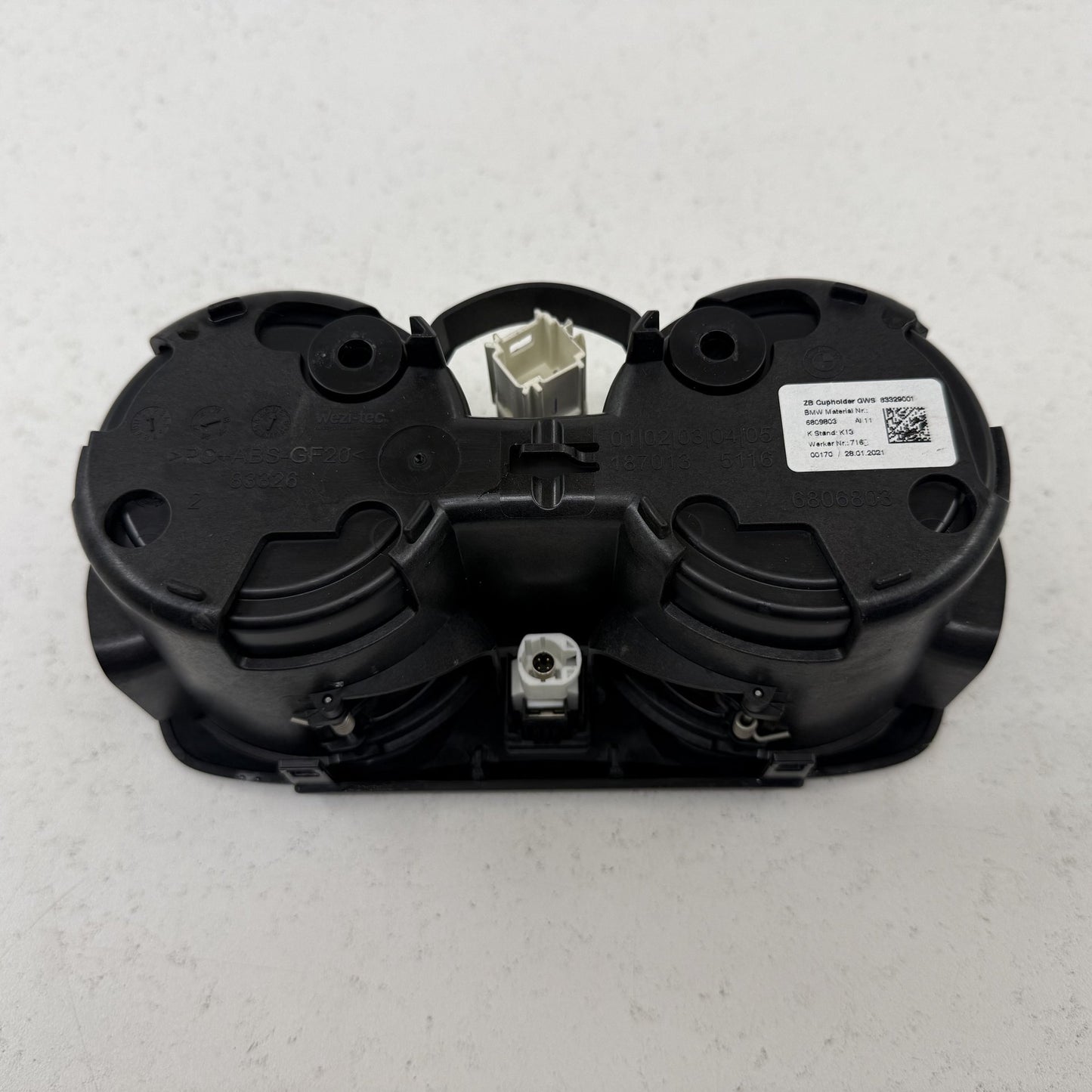 2021-2026 BMW M4 G20 G22 G80 G82 Center Console Dual Cup Holder W/ USB Port OEM