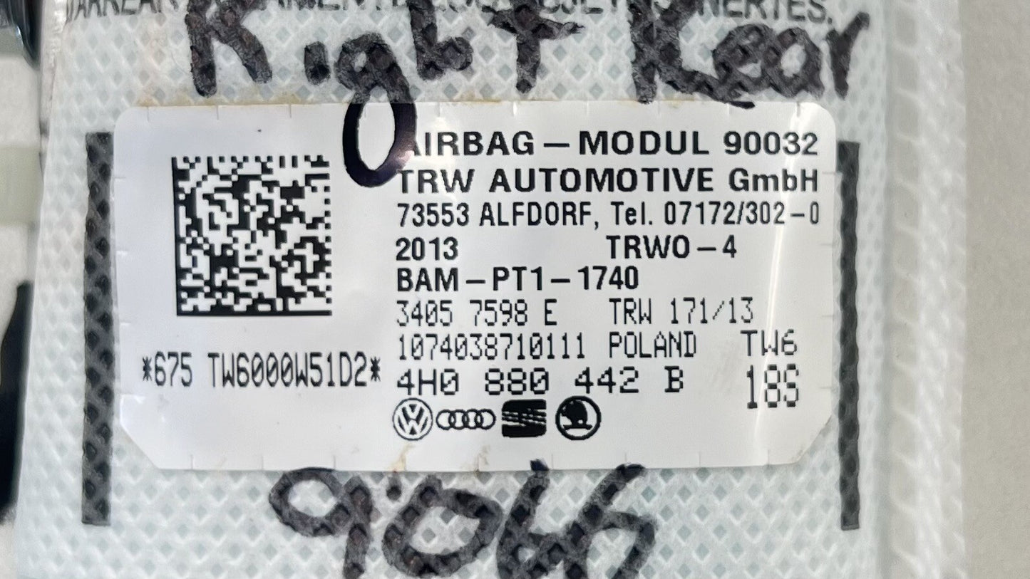 13-18 BENTLEY FLYING SPUR PASSENGER RIGHT REAR SEAT AIRBAG SRS 4H0 880 441 B OEM