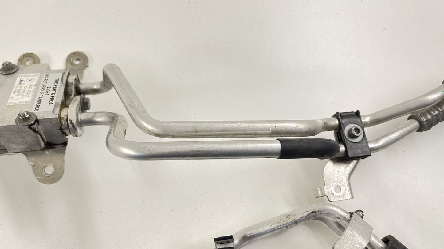 15-21 BMW M2 M3 M4 TRANSMISSION OIL COOLER COOLING LINE PIPE HOSE W/ BLOCK OEM